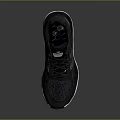 New Balance Black Athletic Running Shoes With Textured Upper And White Sole