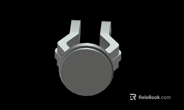 3D Rendered Mechanical Component With Symmetric Arm Structure And Circular Base 3d model 