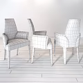 Tan Upholstered Armchairs With Dark Wood Legs And Modern Design