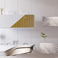 Modern Reception Desk Simple Front Desk Bar 3d model