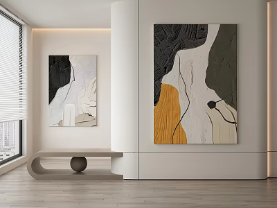 modern decorative painting 3d model