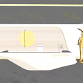 Modern Front Desk 3d model