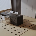 Modern table combination 3d model