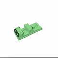 Green Mechanical Fixture With Adjustable Clamp Base Platform And Screw Mechanism