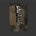 Rustic Wooden House With Thatch Roof Bamboo Frame Wooden Stairs And Surrounding Greenery