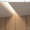 Modern Ceiling Design with Soft Lighting and Wooden Flooring Interior 3d model