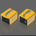 Ballu Yellow Portable Daily Necessities With Gray Handle And Grid Design