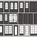 Various Black Door Styles With Glass Panels And Different Designs For Interior