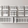 White Balustrades with Various Classical and Modern Design Styles for Home Decor