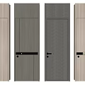 Modern Interior Hinged Doors With Various Wood Grain Styles And Color Options