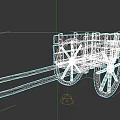Antique Wooden Car With Traditional Design And Spoked Wheels Details