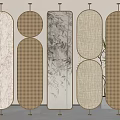 Modern screen partition 3d model