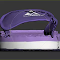 Purple Indoor Slippers With Comfortable Footbed And Textured Non Slip Sole For Home Daily Wear