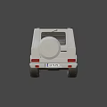 White Mercedes-Benz G-Class SUV With Black Wheels And Front Grille Design