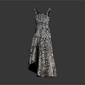 Elegant Stylish Sleeveless Maxi Dress With Intricate Pattern Design And Flowy Silhouette