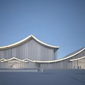 Reception Center Sales Department Taikoo Li Commercial Club Building Landscape Building Imitation Mountain Building 3d model