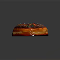 Classic Round Donut With Chocolate Glaze Colorful Sprinkles And Golden Brown Texture