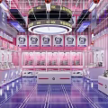Modern Doll Machine Shop Doll Machine Shop Effect 3d model