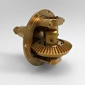 High Quality Golden Industrial Transmission Equipment Featuring Precision Gears Shaft And Mechanical Parts