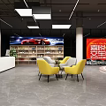 4S Auto Dealership Showroom Displaying Various New Luxury Car Models Indoors
