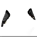 Traditional Combat Weapon With Leather And Metal Mesh Intricate Pattern Design For Protection