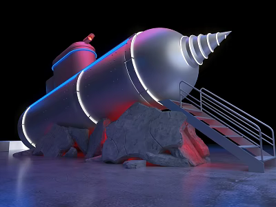 modern meichen mechanical device 3d model modern meichen mechanical device 3d model