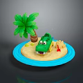 Crocodile Alligator Nile Crocodile carnivore reptile cold-blooded animal reptile 3d model