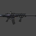 weapon double-barrel rifle 3d model