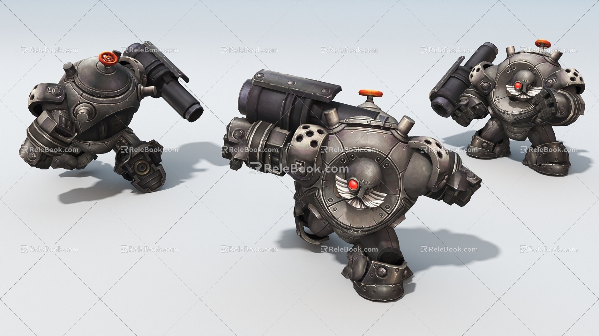 Machine Warrior Steam Warrior Game Character Virtual Character 3d model