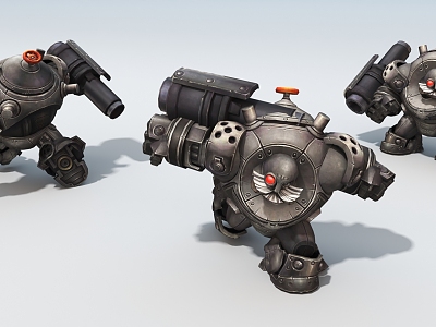 Machine Warrior Steam Warrior Game Character Virtual Character 3d model