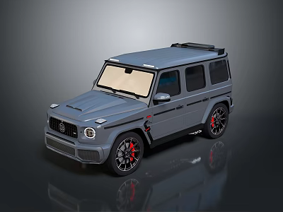 Tactical Modern Military Vehicle In Gray With Rugged Exterior And Off Road Tires 3d model