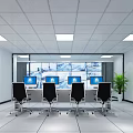 Monitoring room 3d model