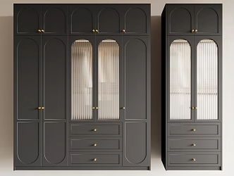 French retro wardrobe 3d model