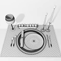 Modern Tableware 3d model