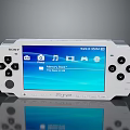 Sony PSP White Portable Gaming Device With Music Photo Game And Memory Stick