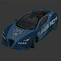 State Police Car With Modern Design Emergency Lights And Functional Features