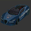 Modern Police Car Police Car Police Car 3d model