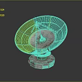 satellite artificial satellite artificial earth satellite astronomical satellite 3d model