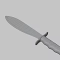 Tactical Combat Weapon Knife with Sharp Silver Blade and Red Wooden Handle