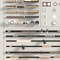 Modern Downlights and Spotlights Collection with Various Ceiling Lighting Design Styles 3d model