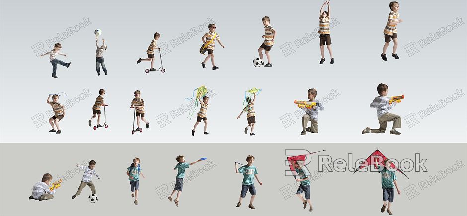 Modern multiplayer child character model