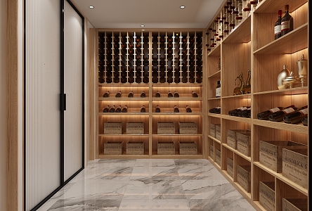 Modern Wine Cellar Winery Wine Room Wine Cabinet 3d model