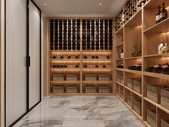 Modern Wine Cellar Winery Wine Room Wine Cabinet 3d model