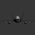 Gray F15 Fighter Jet Model With Missile Attachments And Reflective Surface 3d model