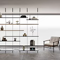 Modern Shelf Bookshelf Book Ornaments Shelf Book Ornaments 3d model