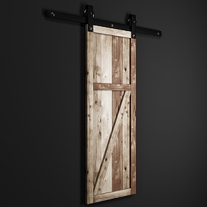 Industrial LOFT Barn Door 3d model