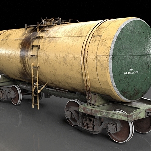 train carriage freight tanker liquid transport tanker 3d model