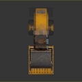 Asphalt paver paver road roller asphalt paver road car asphalt car 3d model