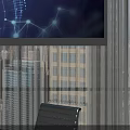 Stylish Office Interior Featuring Desk Dark Ceiling Bookshelves White Chairs World Map Decor And Sofa