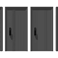 Modern Security Doors With Various Textured Patterns And Secure Lock Features 3d model